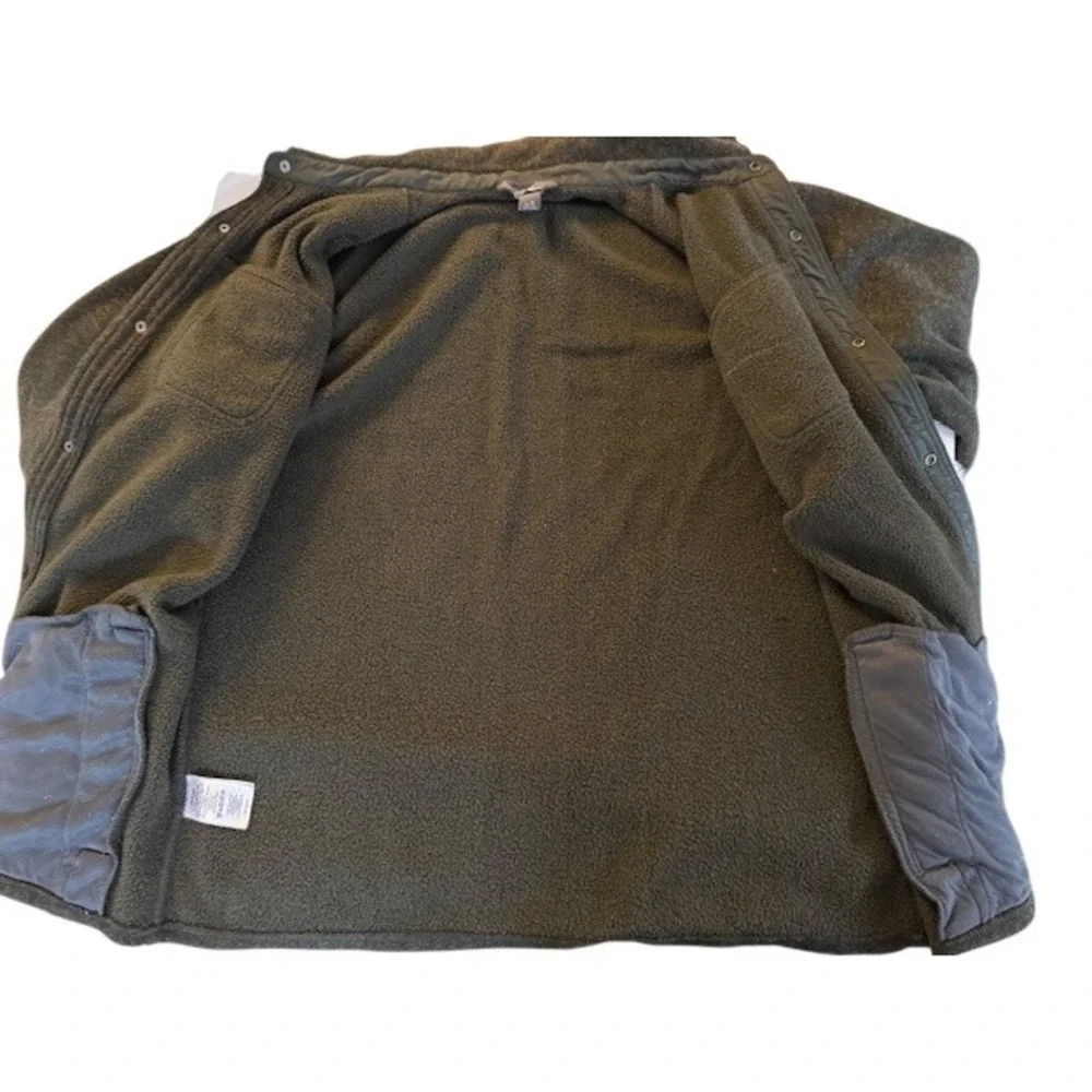 Eddie Bauer Men's Sherpa‎ Lined Flannel Shirt Jacket Green Plaid Size XL TL